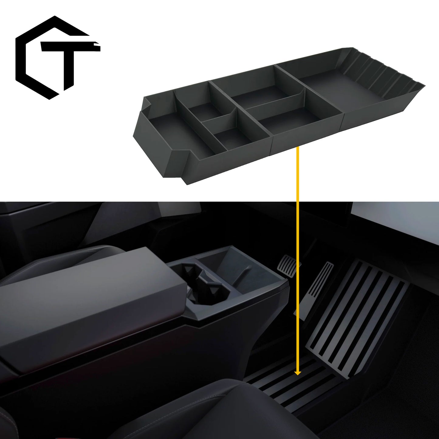 Cybertruck Floor Storage Organizer