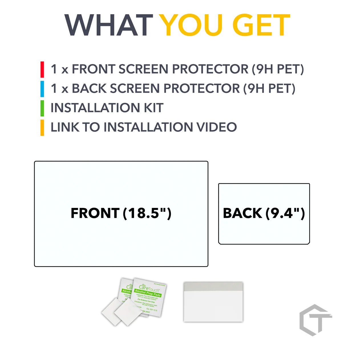 Front and Back Screen Protector - Shock Proof Matte Film